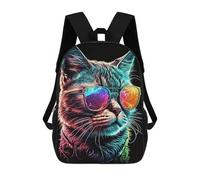 sinyumoney CoolCatNumeroUno Sac À Dos Scolaire Imprimé En 3D, Sac À Dos Décontracté Pour Enfants, Sac D'école Imprimé En 3D Pour Garçons, Primaire Et Collège 17inch