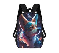 sinyumoney Corgi Dog Sac À Dos Enfant, Cartable Imprimé En 3D Pour Garçons Et Adolescents 17inch