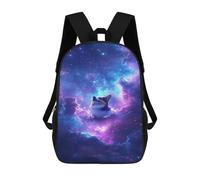 sinyumoney Corgi in Space Wallpaper Sac À Dos Scolaire Pour Enfants, Sac À Dos De Voyage Décontracté, Grand Sac À Dos Pour Garçons Et Filles 17inch