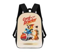 sinyumoney Corgi The Food Raider Sacs À Dos Pour Enfants, Sac D'école Imprimé En 3D, Cartable Pour Enfants, Sac De Voyage, Sac À Dos Garçon Fille, Sac D'école Pour Enfants 17inch