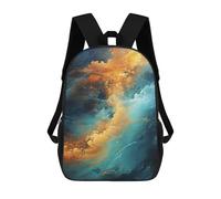sinyumoney Cosmic Abstract Painting-1 Sacs À Dos Imprimés En 3D Pour Enfants 17inch Sacs À Dos Tendance Et Décontractés Pour La Journée, Sacs De Voyage, Sacs À Dos D'extérieur Pour Garçons Et Filles