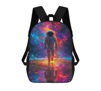 sinyumoney Cosmic Astronaut Journey-1 17inch Sac À Dos Scolaire Imprimé En 3D Pour Enfants, Style Décontracté Et Tendance, Idéal Pour Les Voyages Et Les Études.