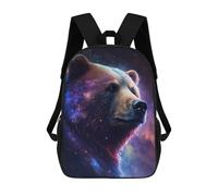 sinyumoney Cosmic Bear Portrait Art Print-3 Sac À Dos Imprimé 3D Pour Enfants, Sac À Dos Léger Pour Écoliers Et Écoliers, Sac À Goûter Pour La Crèche 17inch