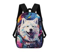 sinyumoney Cosmic Canine Astronaut-1 Sacs À Dos Pour Enfants, Sac À Dos Scolaire Imprimé En 3D Pour Enfants, Sac À Dos De Voyage, Sac À Livres Pour Enfants 17inch Sac D'école