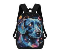 sinyumoney Cosmic Canine Canvas Sac À Dos Scolaire Pour Enfants, Imprimé En 3D, Sac À Dos Tendance Pour Garçons, Élèves Du Primaire Et Du Collège 17inch