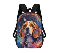 sinyumoney Cosmic Canine Canvas Sacs À Dos Pour Enfants, Cartables Imprimés En 3D, Sacs À Dos Pour Élèves Du Primaire Et Du Collège (garçons Et Filles) 17inch