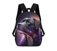 sinyumoney Cosmic Canine Dream 17inch Sac À Dos Scolaire Imprimé En 3D Pour Enfants, Style Décontracté Et Tendance, Idéal Pour Les Voyages Et Les Études.