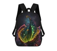 sinyumoney Cosmic Carnivore Succulent Sac À Dos Scolaire Imprimé En 3D Pour Enfants, Sac À Dos De Voyage, Sac Tendance Et Décontracté Pour Écoliers 17inch