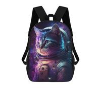 sinyumoney Cosmic Cat Explorer-1 Sacs À Dos Pour Enfants, Sac À Dos Scolaire Imprimé En 3D Pour Enfants, Sac À Dos De Voyage, Sac À Livres Pour Enfants 17inch Sac D'école