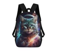 sinyumoney Cosmic Cat in Space Suit-3 17inch Sacs À Dos Scolaires Imprimés En 3D - Sacs À Dos Tendance Pour Garçons Du Primaire Et Du Collège