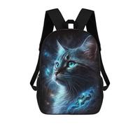 sinyumoney Cosmic Cat Portrait-11 Sac À Dos Scolaire Pour Enfants, Sac À Dos De Voyage Décontracté, Grand Sac À Dos Pour Garçons Et Filles 17inch
