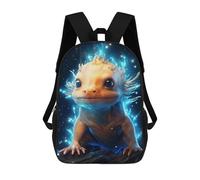 sinyumoney Cosmic Celestial Axolotl Sac À Dos Scolaire Imprimé En 3D Pour Enfants, Sac À Dos Garçon/fille, Sac De Voyage Pour Enfants 17inch