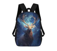 sinyumoney Cosmic Celestial Deer Sacs À Dos Pour Enfants, Sac D'école Imprimé En 3D, Cartable Pour Enfants, Sac De Voyage, Sac À Dos Garçon Fille, Sac D'école Pour Enfants 17inch