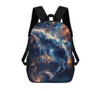 sinyumoney Cosmic Celestial Whale Sacs À Dos Scolaires Pour Enfants, Sac D'école Imprimé En 3D Pour Garçons, Élèves Du Primaire Et Du Collège 17inch