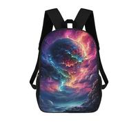 sinyumoney Cosmic Cloudscape Sac À Dos Scolaire Pour Enfants, Imprimé En 3D, Tendance Et Décontracté, Pour Garçons, Élèves Du Primaire Et Du Collège 17inch