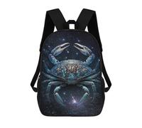 sinyumoney Cosmic Crab Constellation Artwork Sacs À Dos Pour Enfants, Sac À Dos Scolaire Imprimé En 3D Pour Enfants, Sac À Dos De Voyage, Sac À Livres Pour Enfants 17inch Sac D'école