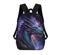 sinyumoney Cosmic Dragon Art Print-14 Sacs À Dos Pour Enfants 17inch Sac À Dos Scolaire, Sac D'école Imprimé En 3D Pour Garçons, Élèves Du Primaire Et Du Collège