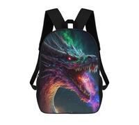 sinyumoney Cosmic Dragon Serpent King Sacs À Dos Pour Garçons, Cartables Imprimés En 3D, Sacs À Dos De Voyage Tendance Pour Garçons (primaire, Collège) 17inch