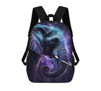 sinyumoney Cosmic Elephant Art Print-16 Sacs À Dos Pour Enfants 17inch Sac À Dos Scolaire, Sac D'école Imprimé En 3D Pour Garçons, Élèves Du Primaire Et Du Collège