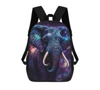 sinyumoney Cosmic Elephant Art Print-2 Sacs À Dos Pour Enfants, Sac À Dos Scolaire Imprimé En 3D Pour Enfants, Sac À Dos De Voyage, Sac À Livres Pour Enfants 17inch Sac D'école