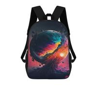 sinyumoney Cosmic Energy Flow Sacs À Dos Pour Enfants, Sac À Dos Scolaire Imprimé En 3D Pour Enfants, Sac À Dos De Voyage, Sac À Livres Pour Enfants 17inch Sac D'école