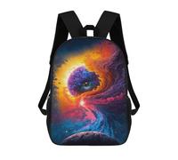 sinyumoney Cosmic Eye Nebula Sacs À Dos Imprimés En 3D Pour Enfants 17inch Sacs À Dos Tendance Et Décontractés Pour La Journée, Sacs De Voyage, Sacs À Dos D'extérieur Pour Garçons Et Filles