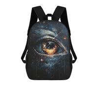 sinyumoney Cosmic Eye Painting Artwork Sacs À Dos Pour Enfants 17inch Sac À Dos Scolaire, Sac D'école Imprimé En 3D Pour Garçons, Élèves Du Primaire Et Du Collège