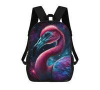 sinyumoney Cosmic Flamingo Art Print-8 Sacs À Dos Pour Enfants, Sac À Dos Scolaire Imprimé En 3D Pour Enfants, Sac À Dos De Voyage, Sac À Livres Pour Enfants 17inch Sac D'école