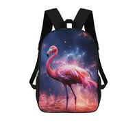 sinyumoney Cosmic Flamingo Fantasy Sac À Dos Imprimé 3D Pour Enfants, Sac À Dos Léger Pour Écoliers Et Écoliers, Sac À Goûter Pour La Crèche 17inch