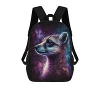 sinyumoney Cosmic Fox Art Print-17 Sacs À Dos Pour Enfants, Sac À Dos Scolaire Imprimé En 3D Pour Enfants, Sac À Dos De Voyage, Sac À Livres Pour Enfants 17inch Sac D'école