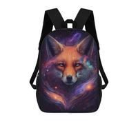 sinyumoney Cosmic Fox Art Print-18 Sacs À Dos Scolaires Pour Garçons Et Filles, Sacs À Dos Décontractés Pour Le Sport, Sacs À Dos De Grande Capacité Pour L'école Primaire 17inch