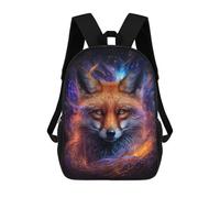sinyumoney Cosmic Fox Art Print-19 Sacs À Dos, Sac À Dos Enfant, Sac D'école, Sac À Dos De Voyage Imprimé En 3D, Accessoire De Mode, Sac À Dos Imperméable Pour Enfants 17inch