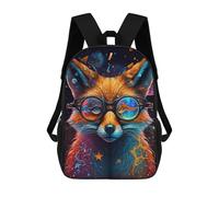 sinyumoney Cosmic Fox Goggles Sac À Dos Scolaire, Sac À Dos Professionnel, Sac À Dos Imperméable Pour Le Camping, Les Aventures En Plein Air Et Les Voyages Quotidiens 17inch