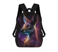 sinyumoney Cosmic Fox Portrait-1 Sacs À Dos Scolaires Pour Garçons Et Filles, Sacs À Dos Décontractés Pour Le Sport, Sacs À Dos De Grande Capacité Pour L'école Primaire 17inch