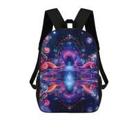 sinyumoney Cosmic Gateway Psychodelic Abstract Sac À Dos Enfant Fille 3D, Sac D'école, Sac À Dos Pour Tout-petits, Sac À Dos Décontracté, Sac À Livres Tendance 17inch