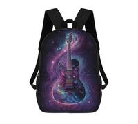 sinyumoney Cosmic Guitar Art Print-3 Sacs À Dos Pour Enfants, Sac À Dos Scolaire Imprimé En 3D Pour Enfants, Sac À Dos De Voyage, Sac À Livres Pour Enfants 17inch Sac D'école