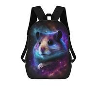 sinyumoney Cosmic Hamster Art Print-1 Sac À Dos Pour Garçons Et Adolescents, Sacs À Dos Pour Filles, Sacs À Dos Pour Tout-petits, Sacs À Livres Pour L'école Primaire Et Le Collège 17inch