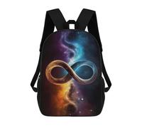 sinyumoney Cosmic Infinity Symbol Art Print Sac À Dos Imprimé Pour Enfants, Sac D'école, Sac De Voyage Pour Adultes Et Enfants 17inch