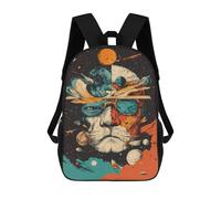 sinyumoney Cosmic Lion Abstract Space Sac À Dos Scolaire Imprimé En 3D Pour Garçons Et Filles, Sac À Dos Pour Ordinateur Portable Pour Enfants/étudiants/adultes 17inch