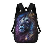 sinyumoney Cosmic Lion Art Print-21 Sacs À Dos Tendance Imprimés En 3D 17inch Sac D'école Décontracté Pour Enfants, Garçons, Élèves Du Primaire Et Du Collège