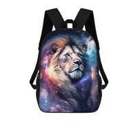 sinyumoney Cosmic Lion Portrait-5 Sac À Dos Scolaire Imprimé En 3D, Sac À Dos Décontracté Pour Enfants, Sac D'école Imprimé En 3D Pour Garçons, Primaire Et Collège 17inch