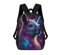 sinyumoney Cosmic Llama Portrait-11 Sacs À Dos Scolaires Pour Garçons Et Filles, Sacs À Dos Décontractés Pour Le Sport, Sacs À Dos De Grande Capacité Pour L'école Primaire 17inch