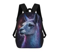 sinyumoney Cosmic Llama Portrait-4 Sacs À Dos Pour Enfants, Sac À Dos Scolaire Imprimé En 3D Pour Enfants, Sac À Dos De Voyage, Sac À Livres Pour Enfants 17inch Sac D'école