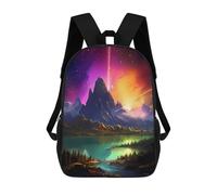 sinyumoney Cosmic Mountain Lake Sacs À Dos Pour Enfants, Cartables Imprimés En 3D, Sacs À Dos Pour Élèves Du Primaire Et Du Collège, Garçons Et Filles 17inch