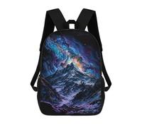 sinyumoney Cosmic Mountain Landscape Sacs À Dos Pour Enfants, Sac À Dos Scolaire Imprimé En 3D Pour Enfants, Sac À Dos De Voyage, Sac À Livres Pour Enfants 17inch Sac D'école