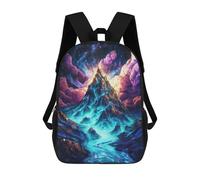 sinyumoney Cosmic Mountain Peak Sacs À Dos Scolaires Pour Enfants, Sac D'école Tendance, Sac D'école Imprimé En 3D Pour Garçons, Élèves Du Primaire Et Du Collège 17inch