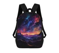 sinyumoney Cosmic Mountain Range Sacs À Dos Pour Enfants 17inch Sac À Dos Scolaire, Sac D'école Imprimé En 3D Pour Garçons, Élèves Du Primaire Et Du Collège