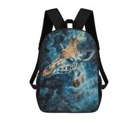 sinyumoney Cosmic Nebula Giraffe Sac À Dos Imprimé En 3D, Sac D'école Décontracté Et Tendance Pour Enfants, Sac D'école Pour Garçons, Collégiens 17inch