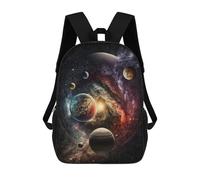 sinyumoney Cosmic Odyssey Sac À Dos Avec Poche, Sacs À Dos Imprimés En 3D, Sacs De Voyage, Sacs À Livres, Sacs D'école Pour Enfants 17inch