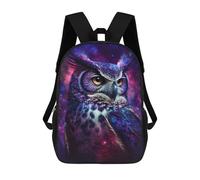 sinyumoney Cosmic Owl Art Print-13 Sacs À Dos 17 Pouces Pour Enfants, Sacs D'école Imprimés En 3D Pour Élèves Du Primaire Et Du Collège, Garçons Et Filles